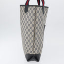 GUCCI GG Supreme Sherry Line Tote Bag PVC Navy Gold 002 904 0222 Auth am11088A-4