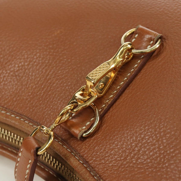 HERMES Trim 31 Shoulder Bag Togo leather Brown Gold Auth am11092V