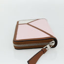 LOEWE Puzzle Zip-Up Round Wallet Leather Multicolor Silver 122N30X Auth am11095V-4