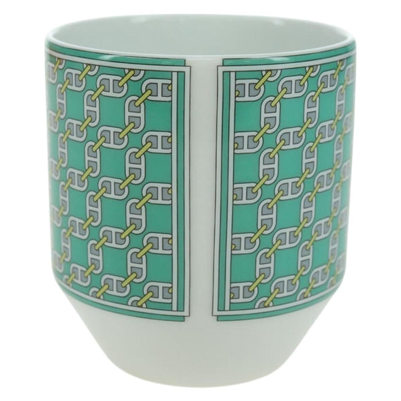 HERMES Cocotte Cups Pair Pottery Multicolor Auth am11096V
