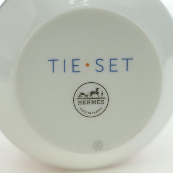 HERMES Cocotte Cups Pair Pottery Multicolor Auth am11096V