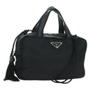 PRADA Fringe Hand Bag Nylon 2way Black BL0916 Auth am11097V-1