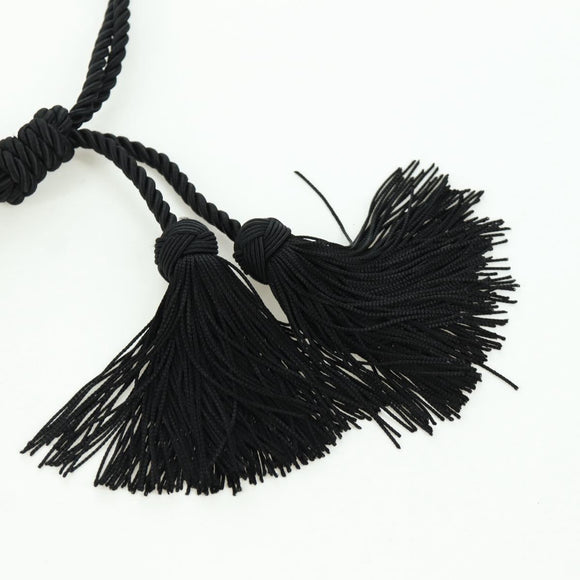 PRADA Fringe Hand Bag Nylon 2way Black BL0916 Auth am11097V
