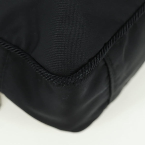 PRADA Fringe Hand Bag Nylon 2way Black BL0916 Auth am11097V