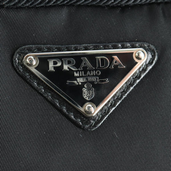 PRADA Fringe Hand Bag Nylon 2way Black BL0916 Auth am11097V