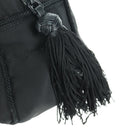 PRADA Fringe Hand Bag Nylon 2way Black BL0916 Auth am11097V-22