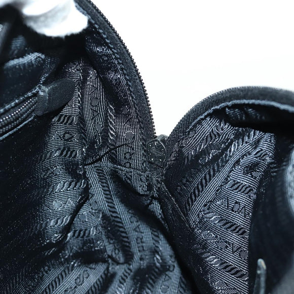 PRADA Fringe Hand Bag Nylon 2way Black BL0916 Auth am11097V