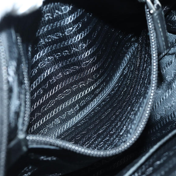 PRADA Fringe Hand Bag Nylon 2way Black BL0916 Auth am11097V