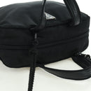 PRADA Fringe Hand Bag Nylon 2way Black BL0916 Auth am11097V-6