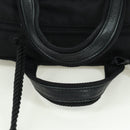 PRADA Fringe Hand Bag Nylon 2way Black BL0916 Auth am11097V-7