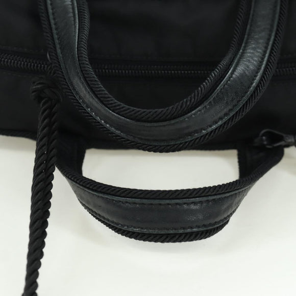 PRADA Fringe Hand Bag Nylon 2way Black BL0916 Auth am11097V