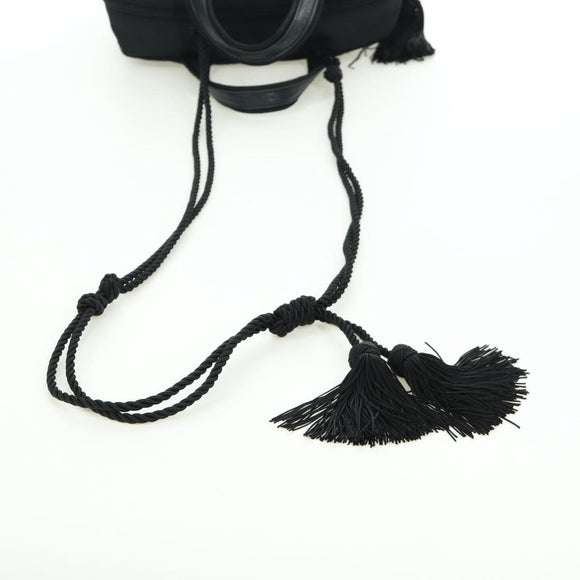PRADA Fringe Hand Bag Nylon 2way Black BL0916 Auth am11097V