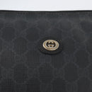 GUCCI GG Supreme Old Clutch Bag PVC Black Gold 97 01 029 Auth am11098-13