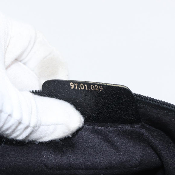GUCCI GG Supreme Old Clutch Bag PVC Black Gold 97 01 029 Auth am11098