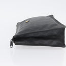 GUCCI GG Supreme Old Clutch Bag PVC Black Gold 97 01 029 Auth am11098-5