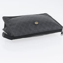 GUCCI GG Supreme Old Clutch Bag PVC Black Gold 97 01 029 Auth am11098-6