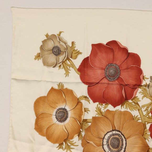 Salvatore Ferragamo Scarf Silk White Auth am11100A