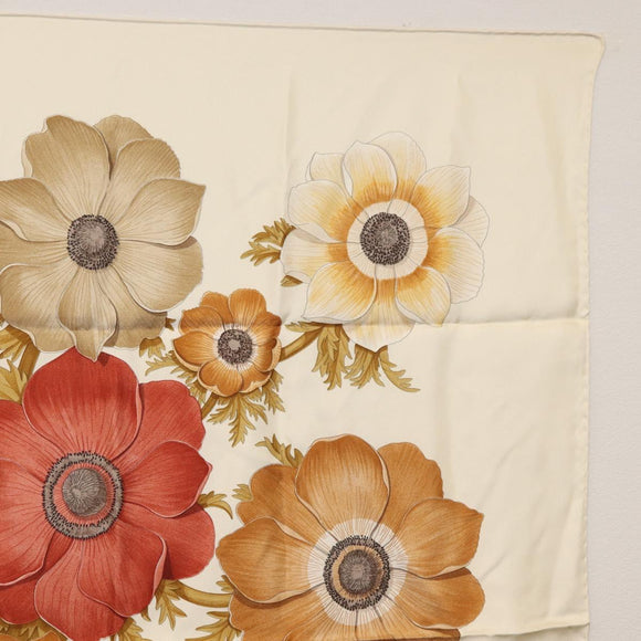 Salvatore Ferragamo Scarf Silk White Auth am11100A