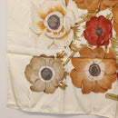 Salvatore Ferragamo Scarf Silk White Auth am11100A-8