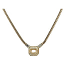 Christian Dior Rhinestone Necklace metal Gold Auth am11103A-1