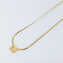 Christian Dior Rhinestone Necklace metal Gold Auth am11103A-10