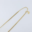 Christian Dior Rhinestone Necklace metal Gold Auth am11103A-12