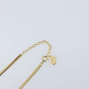 Christian Dior Rhinestone Necklace metal Gold Auth am11103A-13