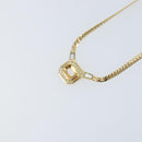 Christian Dior Rhinestone Necklace metal Gold Auth am11103A-3