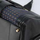 Chloe Punching Alice Hand Bag Leather Black Gold Auth am11108-8