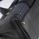 Chloe Punching Alice Hand Bag Leather Black Gold Auth am11108-15