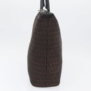 FENDI Zucchino Canvas Hand Tote Bag Black Brown Auth am11110A-3