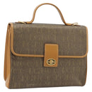GUCCI Hand Bag Canvas Leather Beige Gold Auth am11117-1