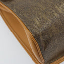 GUCCI Hand Bag Canvas Leather Beige Gold Auth am11117-15
