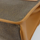 GUCCI Hand Bag Canvas Leather Beige Gold Auth am11117-16