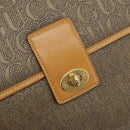 GUCCI Hand Bag Canvas Leather Beige Gold Auth am11117-17