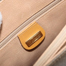 GUCCI Hand Bag Canvas Leather Beige Gold Auth am11117-19