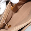 GUCCI Hand Bag Canvas Leather Beige Gold Auth am11117-11
