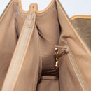 GUCCI Hand Bag Canvas Leather Beige Gold Auth am11117-21