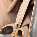 GUCCI Hand Bag Canvas Leather Beige Gold Auth am11117-24
