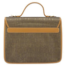GUCCI Hand Bag Canvas Leather Beige Gold Auth am11117-2