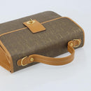 GUCCI Hand Bag Canvas Leather Beige Gold Auth am11117-6