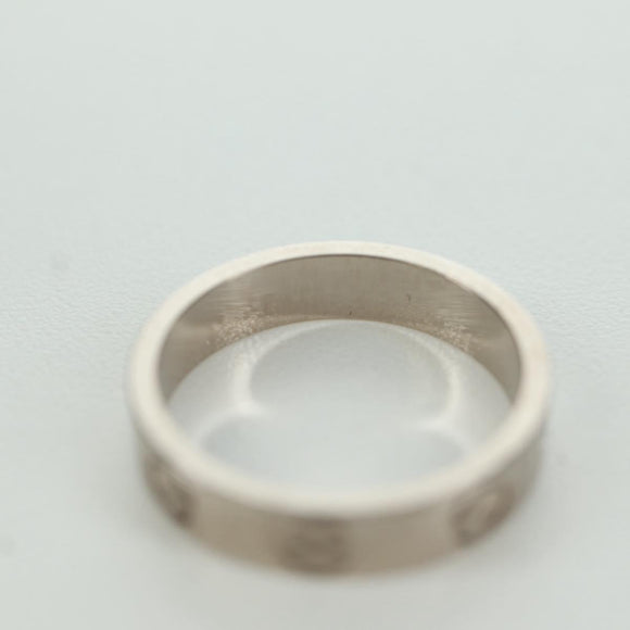 CARTIER Love Ring Ring 750 White Gold Auth am11120SM