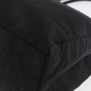 PRADA Tote Bag Nylon Black Silver Auth am11121-16