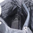 PRADA Tote Bag Nylon Black Silver Auth am11121-18