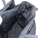 PRADA Tote Bag Nylon Black Silver Auth am11121-22
