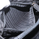 PRADA Tote Bag Nylon Black Silver Auth am11121-24