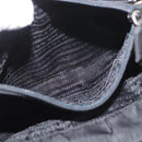 PRADA Tote Bag Nylon Black Silver Auth am11121-26