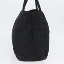 PRADA Tote Bag Nylon Black Silver Auth am11121-4