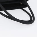 PRADA Tote Bag Nylon Black Silver Auth am11121-7