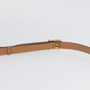 CELINE Macadam Canvas Shoulder Bag PVC Leather Brown Gold Auth am11126A-14
